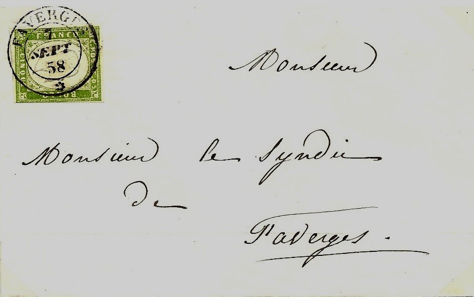 La Poste Sarde dans l’Arrondissement d’Annecy 1816 – 1860
