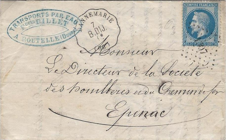 1868 – La fausse couronne de Dannemarie des convoyeurs stations de la ligne ferroviaire Besançon à Dijon