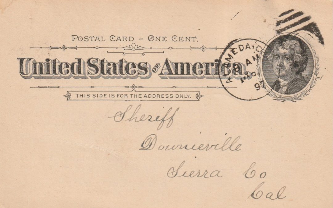 1897 – Etats Unis – Usage particulier d’entiers postaux (II)