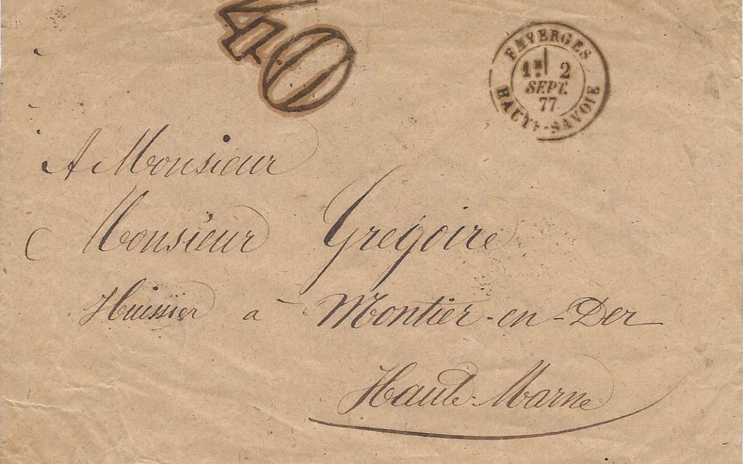 1850 – 1882 – Taxation par les timbres-taxe double trait